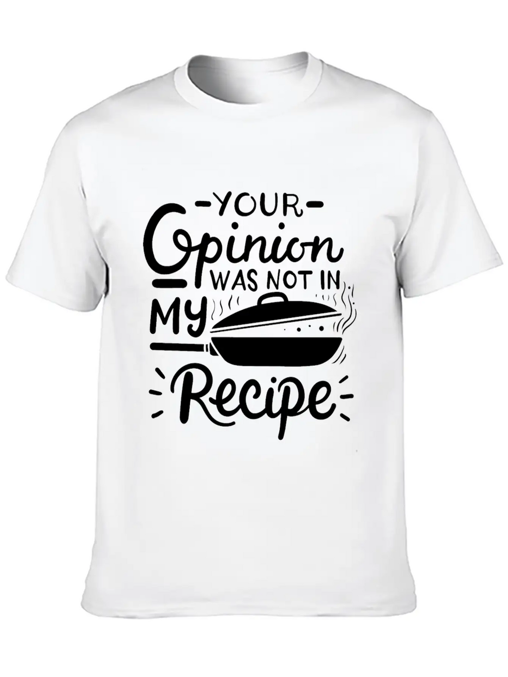 Chef Cook Recipe Cooking Casual Graphic T-Shirt – Simple And Comfortable Daily Wear