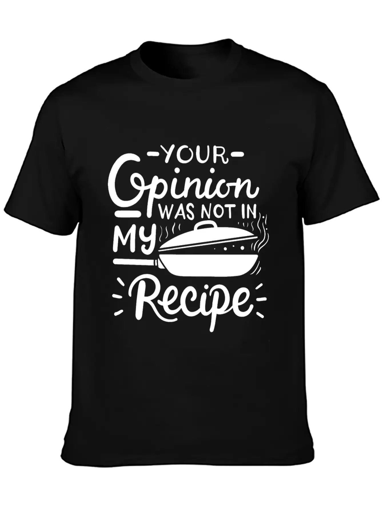 Chef Cook Recipe Cooking Casual Graphic T-Shirt – Simple And Comfortable Daily Wear