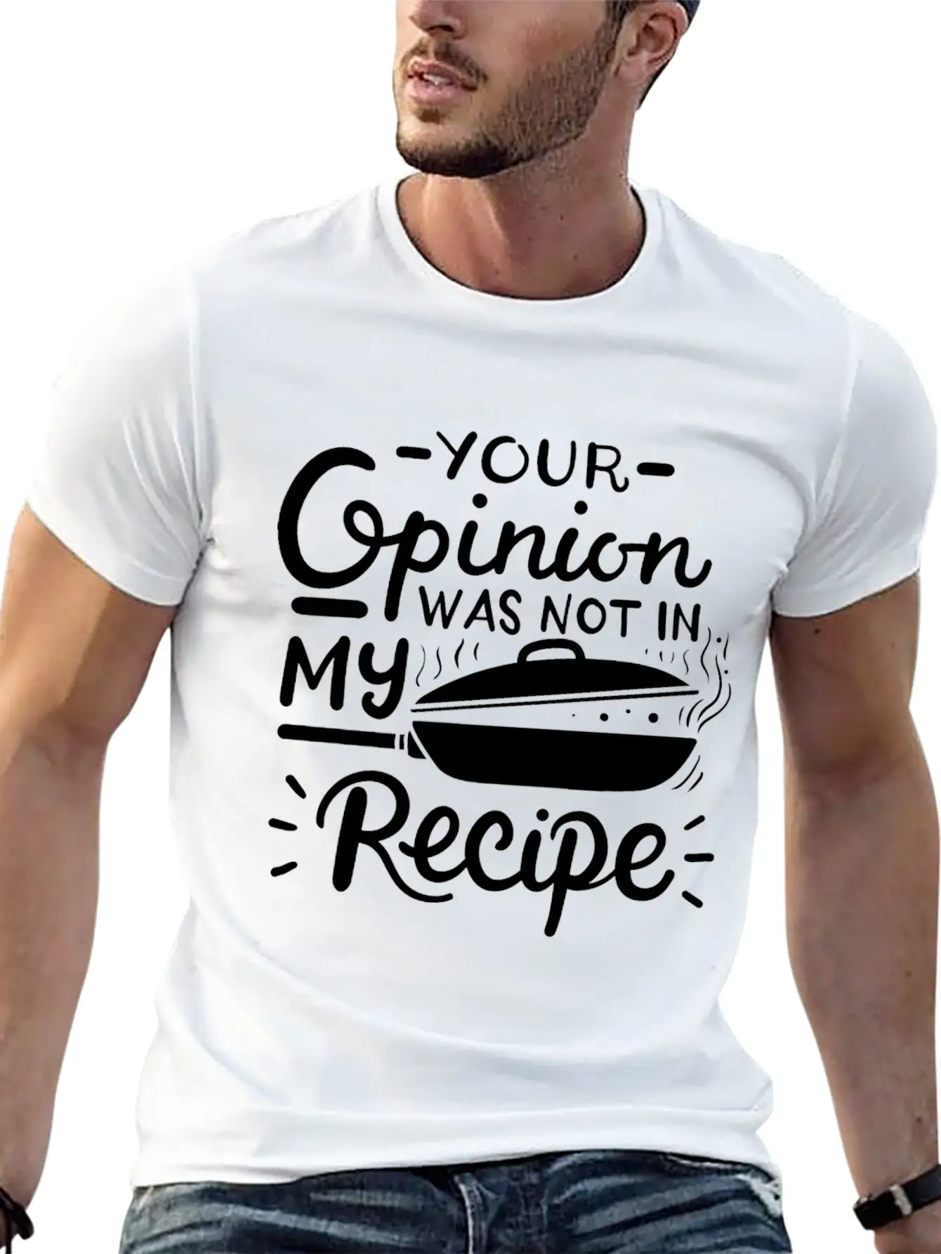 Chef Cook Recipe Cooking Casual Graphic T-Shirt – Simple And Comfortable Daily Wear