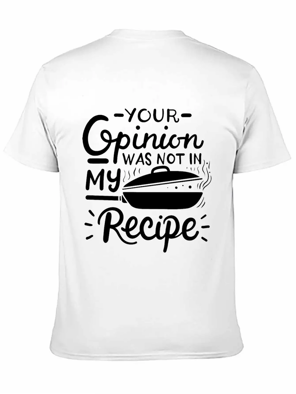Chef Cook Recipe Cooking Casual Graphic T-Shirt – Simple And Comfortable Daily Wear