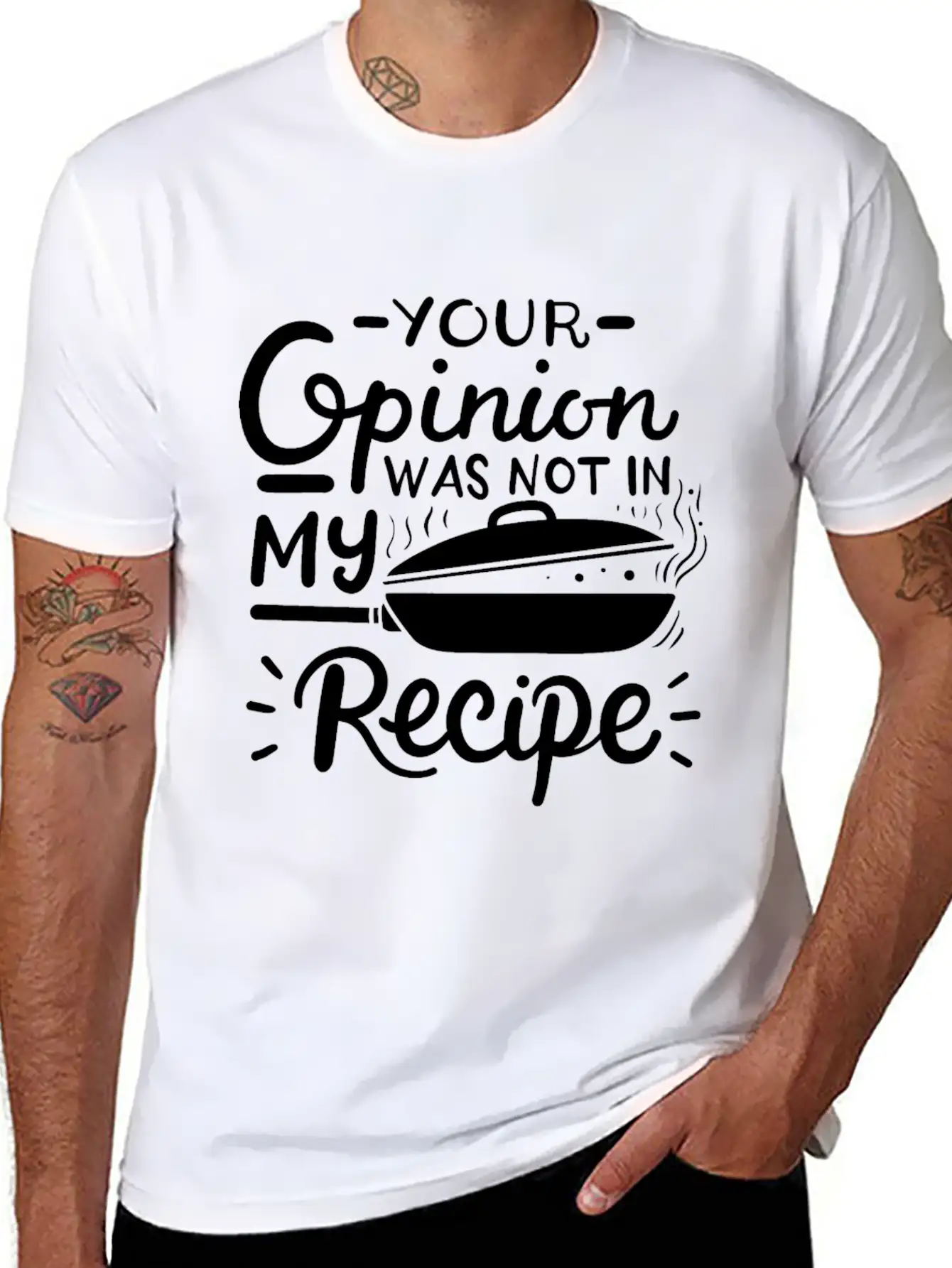 Chef Cook Recipe Cooking Casual Graphic T-Shirt – Simple And Comfortable Daily Wear