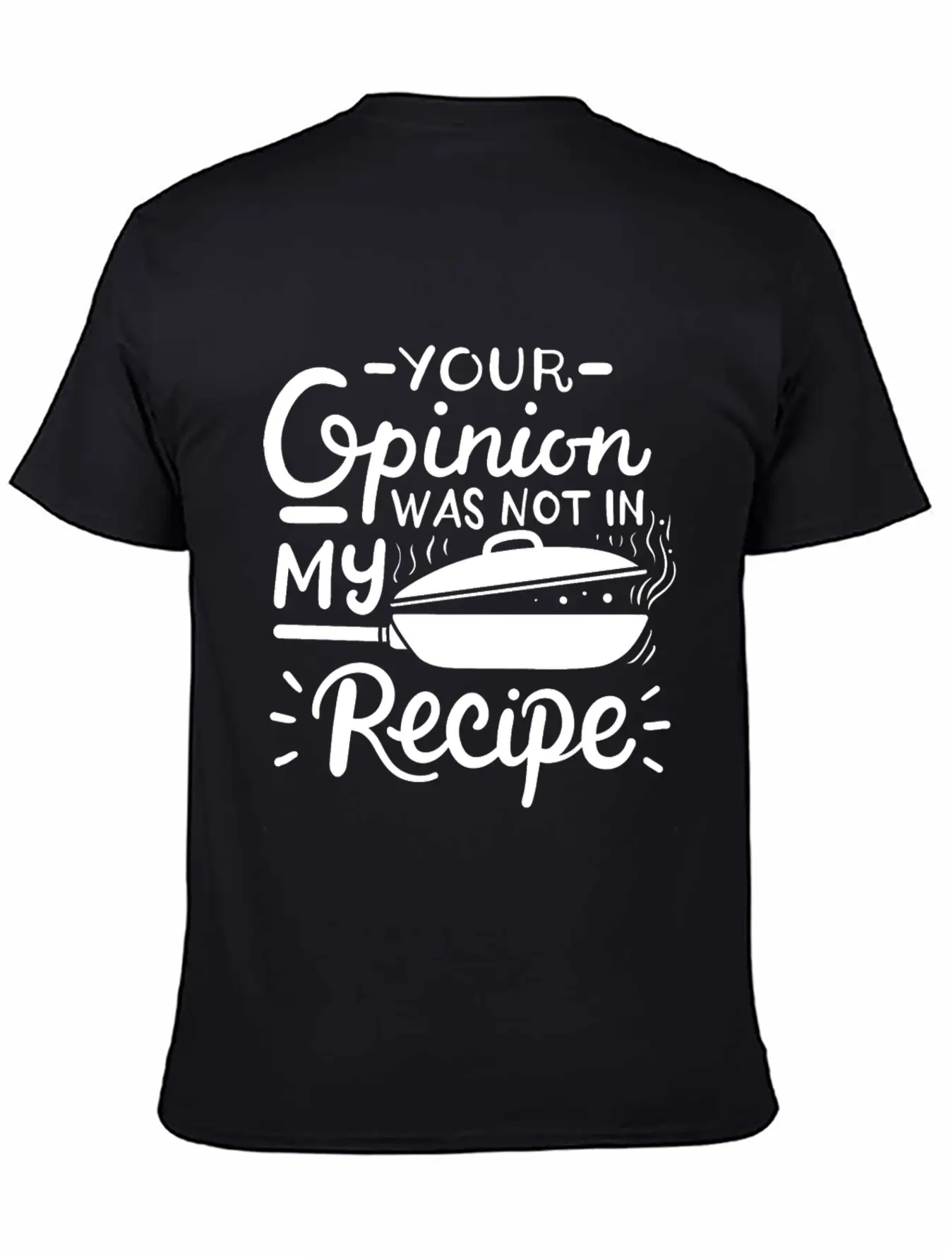 Chef Cook Recipe Cooking Casual Graphic T-Shirt – Simple And Comfortable Daily Wear