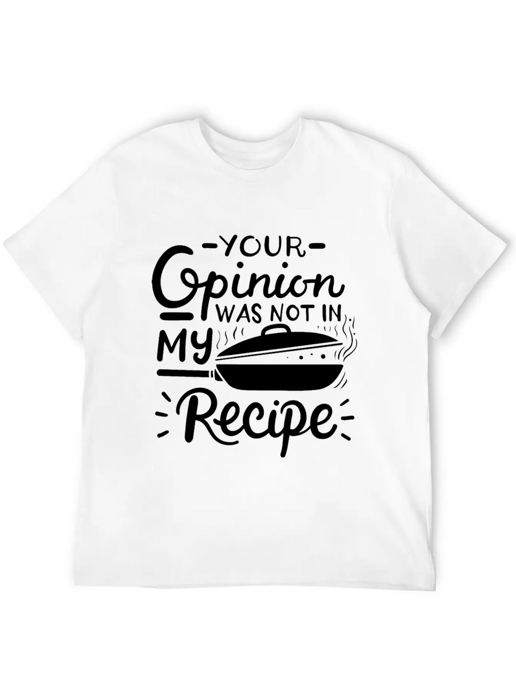 Chef Cook Recipe Cooking Casual Graphic T-Shirt – Simple And Comfortable Daily Wear