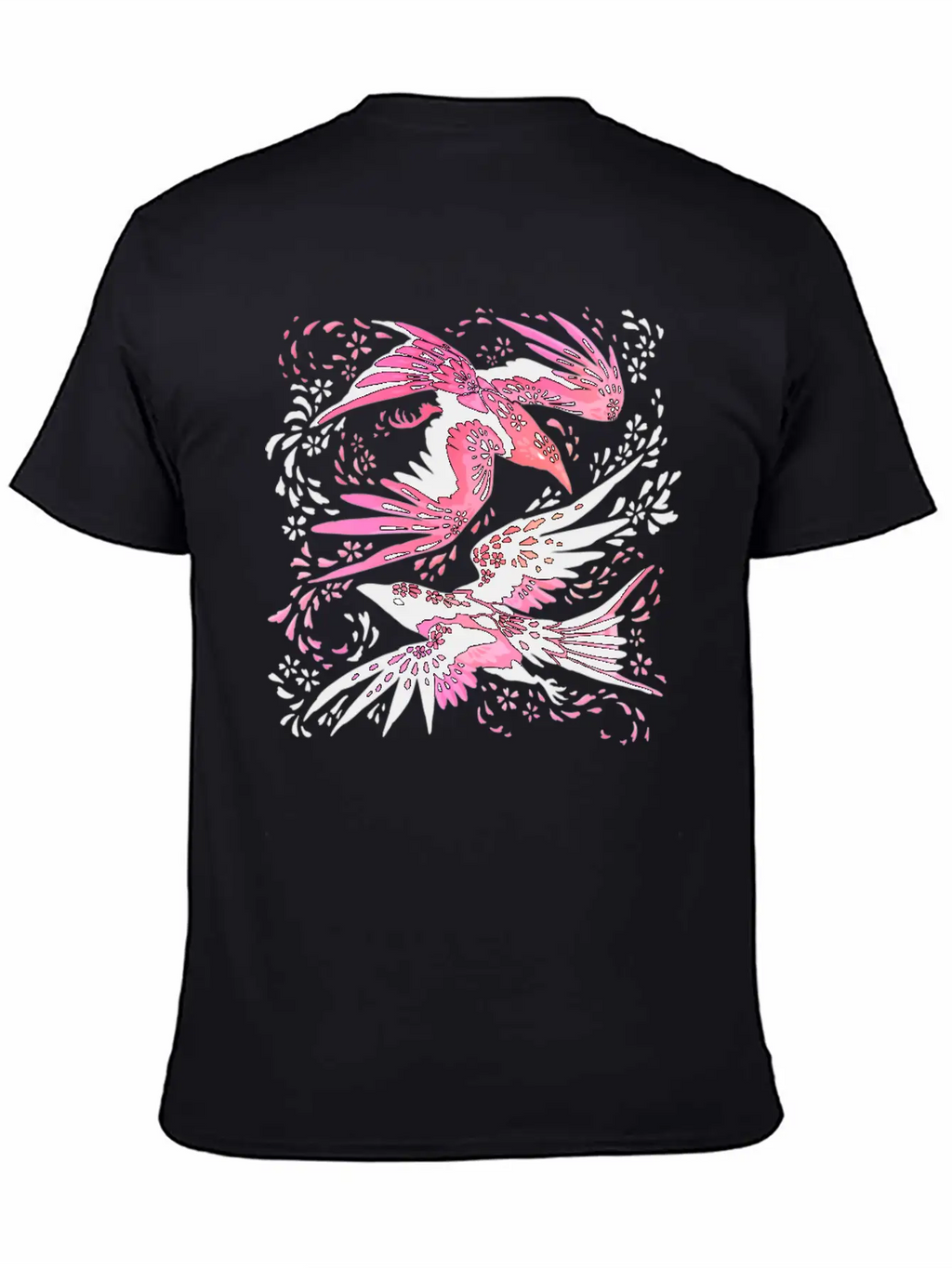 Cherry Blossom Ravens Unisex Casual T-Shirt – Clean Design For Daily Comfort