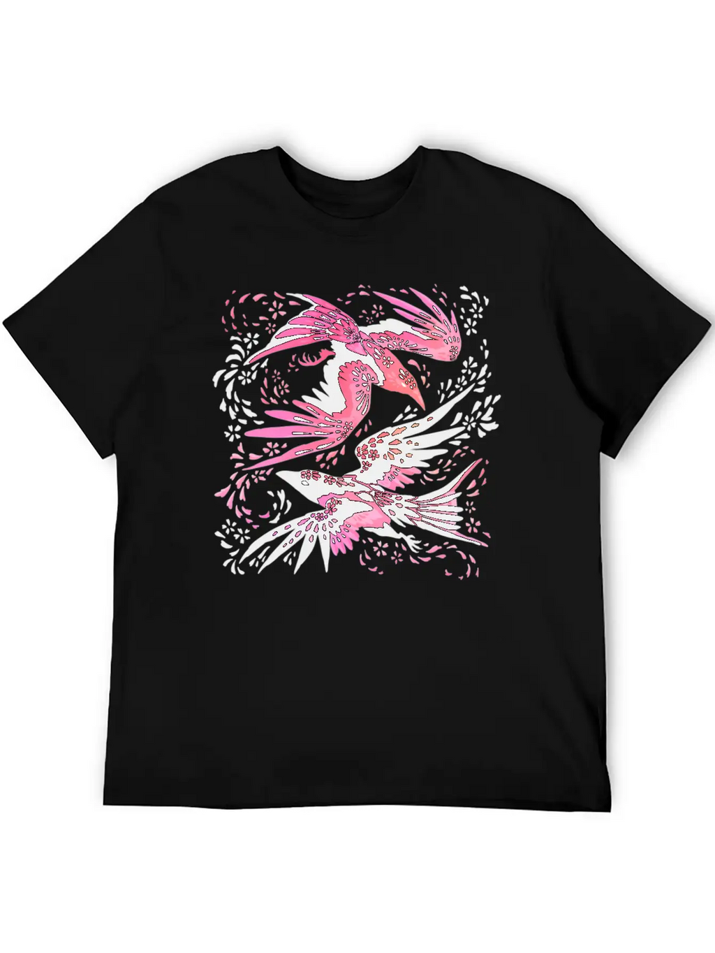 Cherry Blossom Ravens Unisex Casual T-Shirt – Clean Design For Daily Comfort