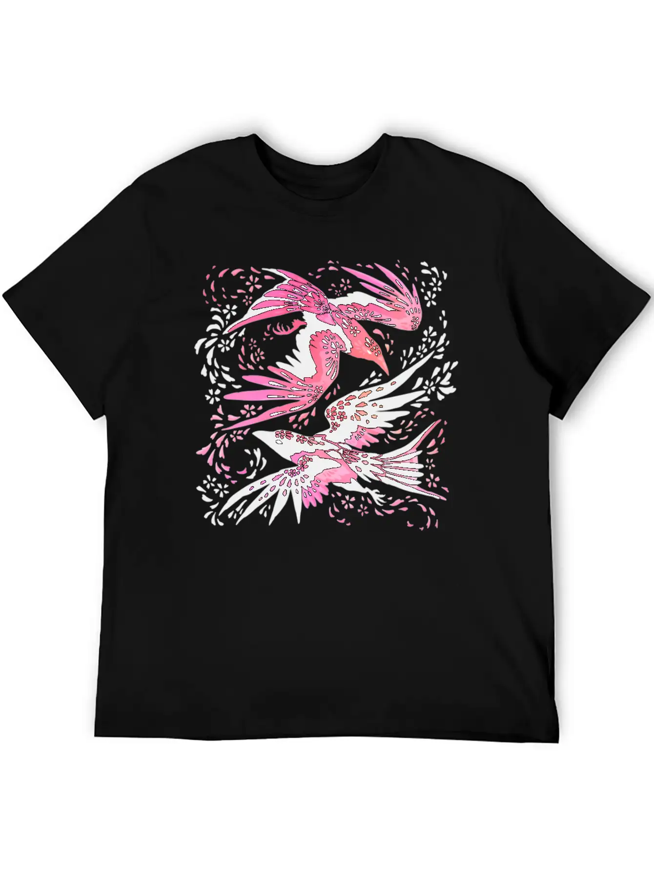 Cherry Blossom Ravens Unisex Casual T-Shirt – Clean Design For Daily Comfort
