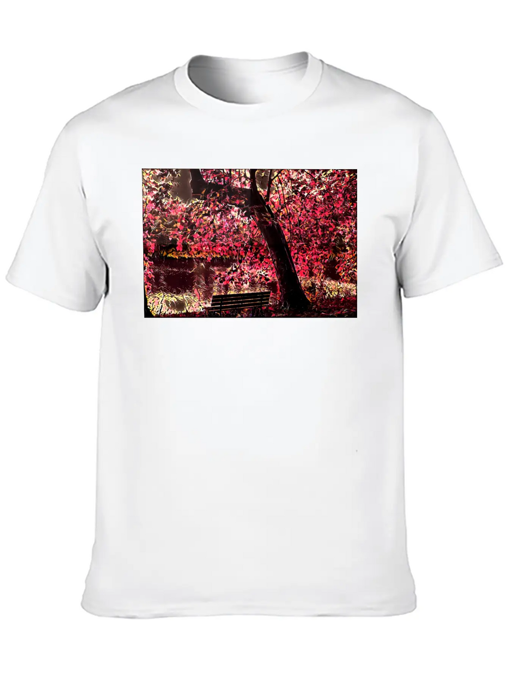 Cherry Blossom Trees, Japan Unisex Short Sleeve Soft Cotton T-Shirt – Casual Everyday Wear