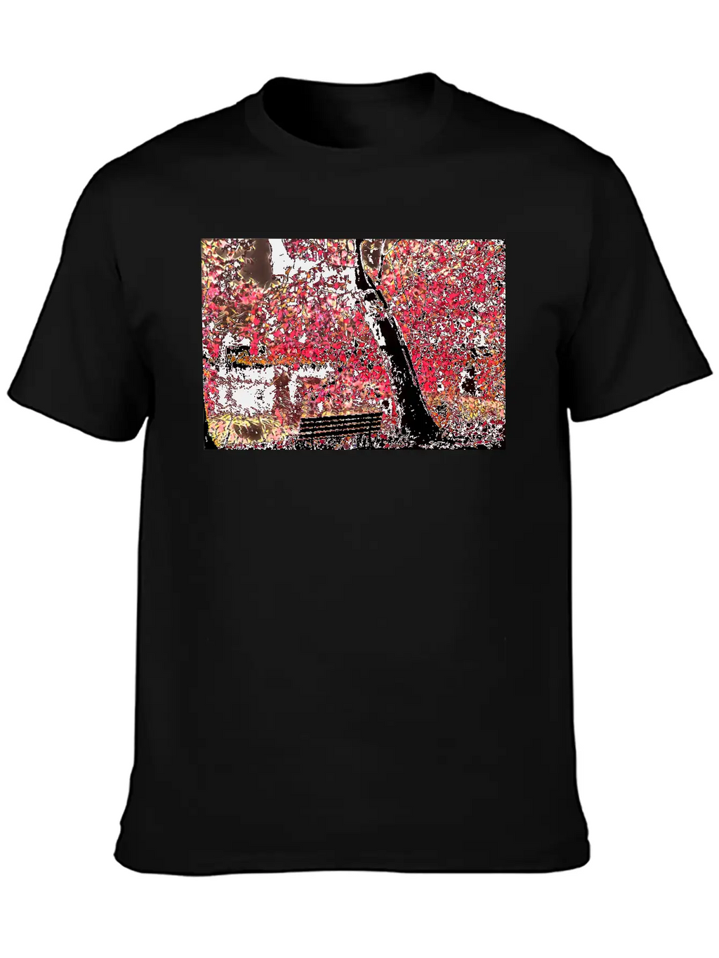Cherry Blossom Trees, Japan Unisex Short Sleeve Soft Cotton T-Shirt – Casual Everyday Wear