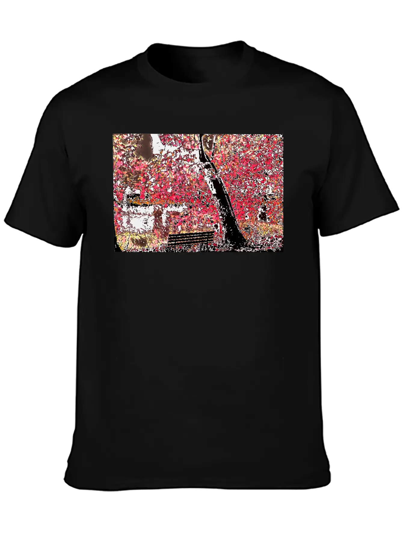 Cherry Blossom Trees, Japan Unisex Short Sleeve Soft Cotton T-Shirt – Casual Everyday Wear