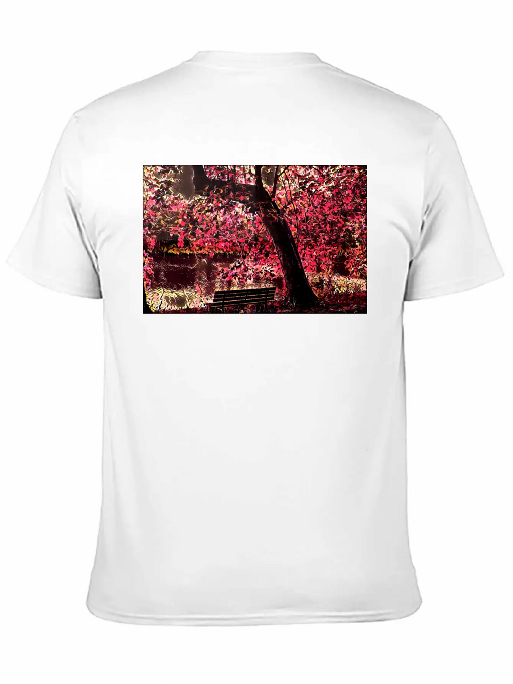 Cherry Blossom Trees, Japan Unisex Short Sleeve Soft Cotton T-Shirt – Casual Everyday Wear