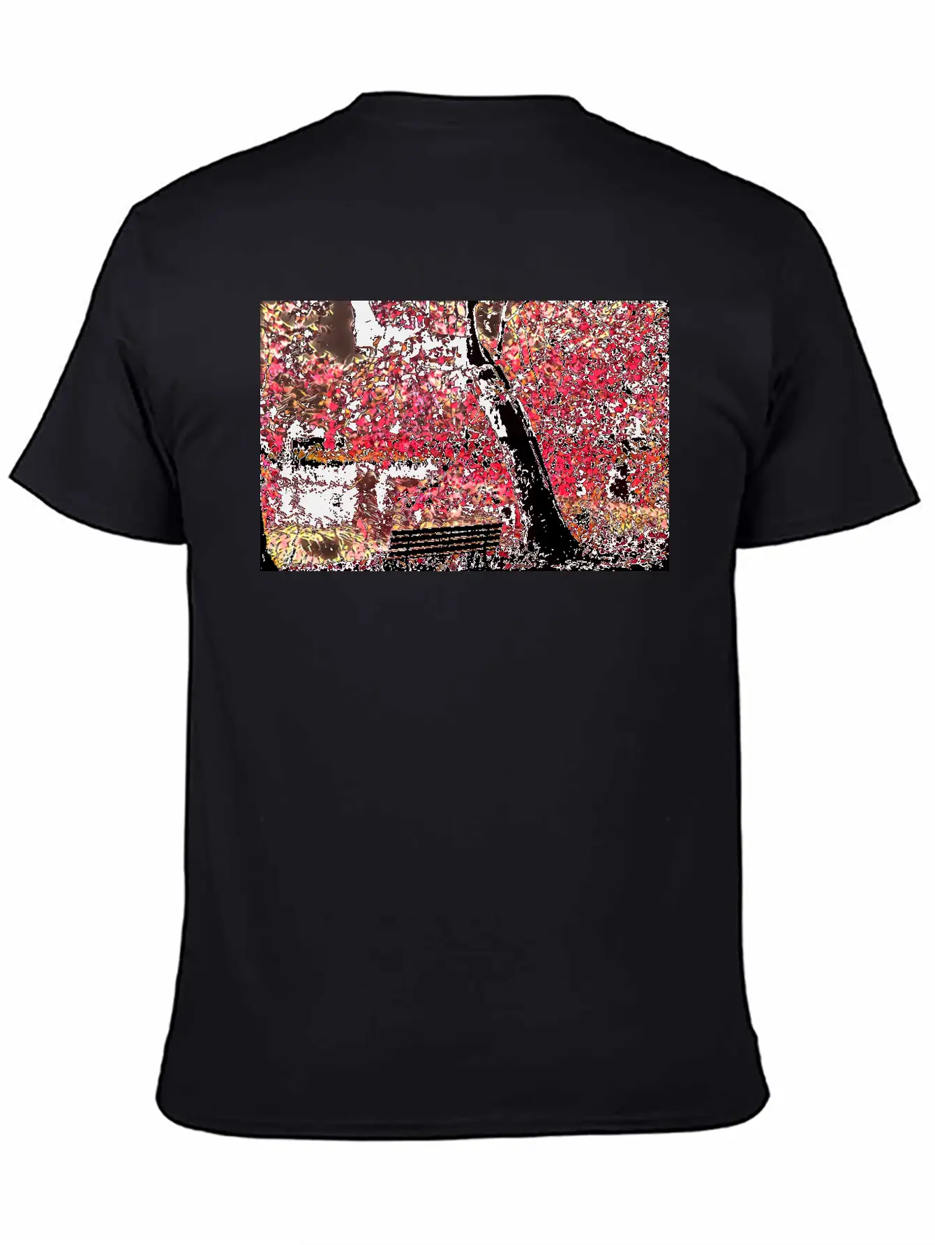 Cherry Blossom Trees, Japan Unisex Short Sleeve Soft Cotton T-Shirt – Casual Everyday Wear