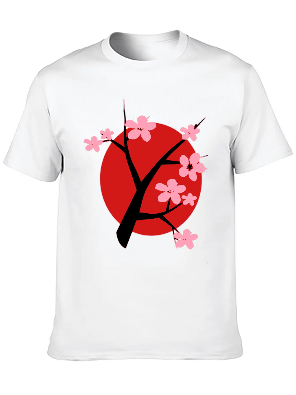 Cherry Blossom Unisex Short Sleeve Soft Cotton T-Shirt – Casual Everyday Wear