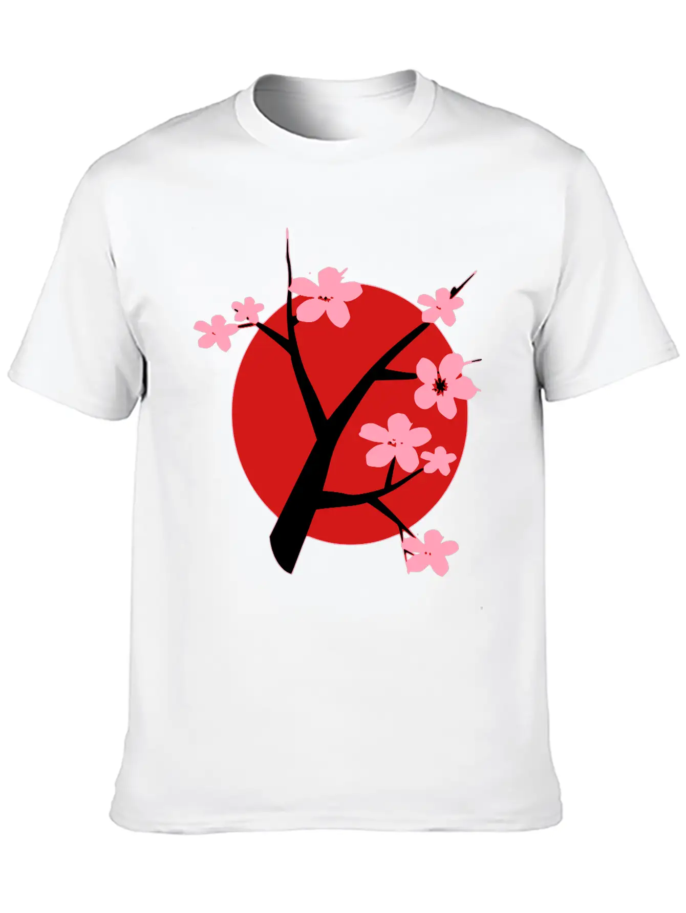 Cherry Blossom Unisex Short Sleeve Soft Cotton T-Shirt – Casual Everyday Wear