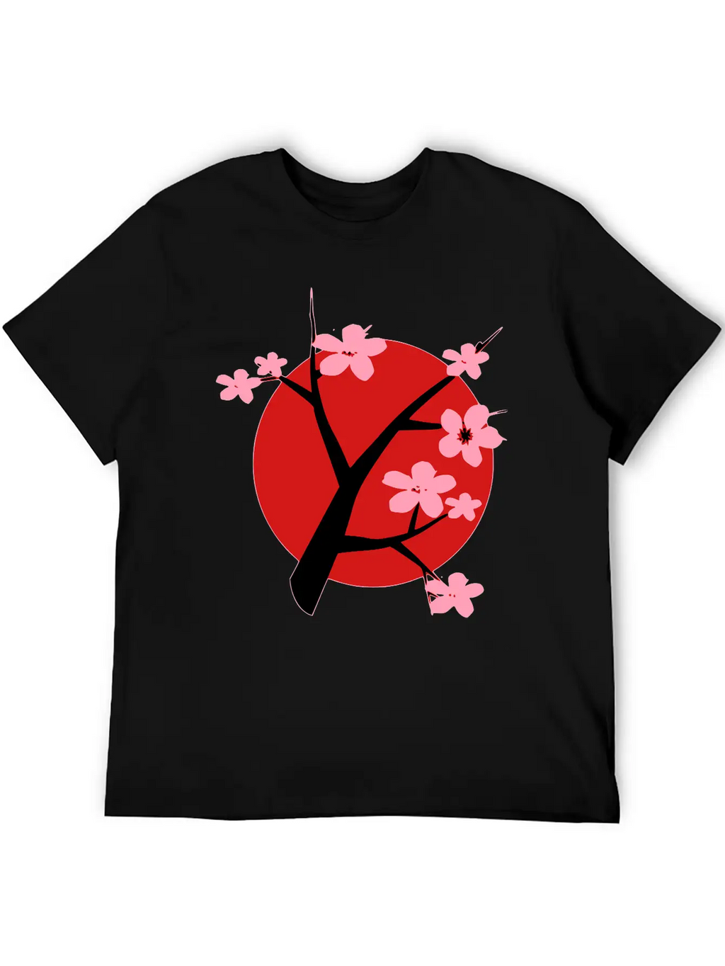 Cherry Blossom Unisex Short Sleeve Soft Cotton T-Shirt – Casual Everyday Wear