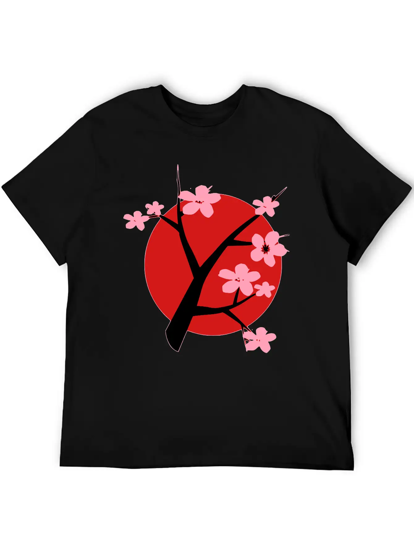 Cherry Blossom Unisex Short Sleeve Soft Cotton T-Shirt – Casual Everyday Wear