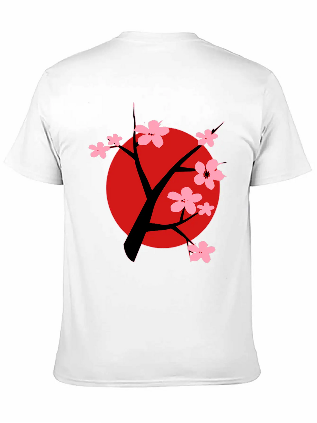 Cherry Blossom Unisex Short Sleeve Soft Cotton T-Shirt – Casual Everyday Wear