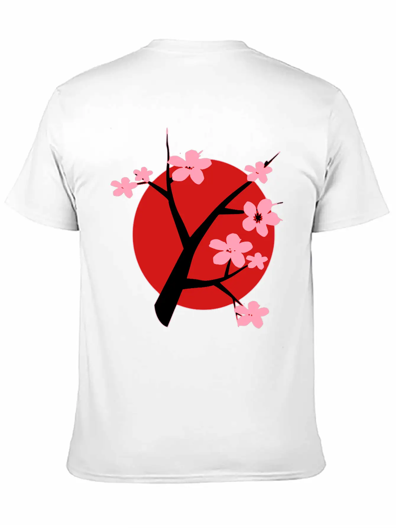 Cherry Blossom Unisex Short Sleeve Soft Cotton T-Shirt – Casual Everyday Wear