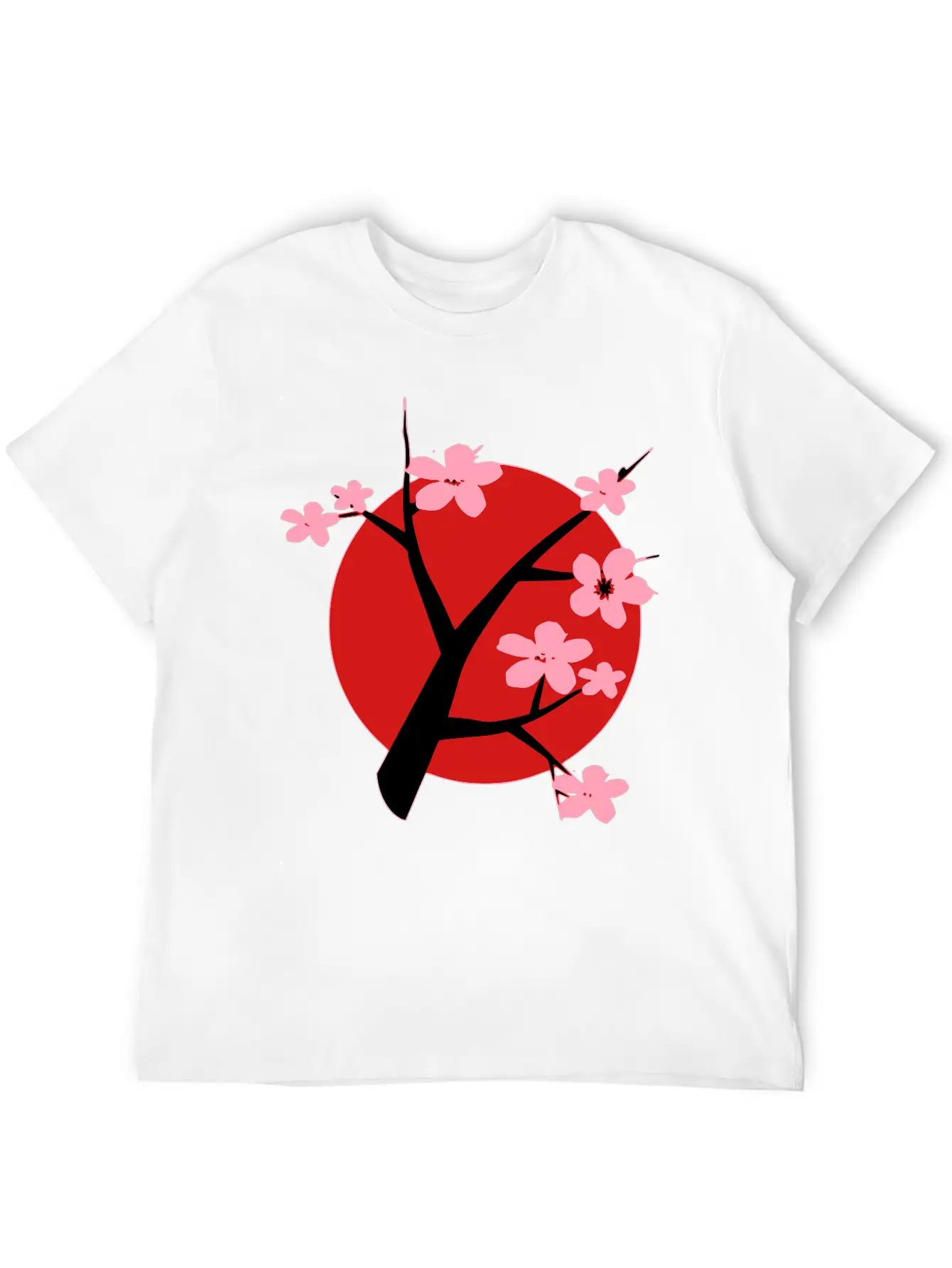 Cherry Blossom Unisex Short Sleeve Soft Cotton T-Shirt – Casual Everyday Wear