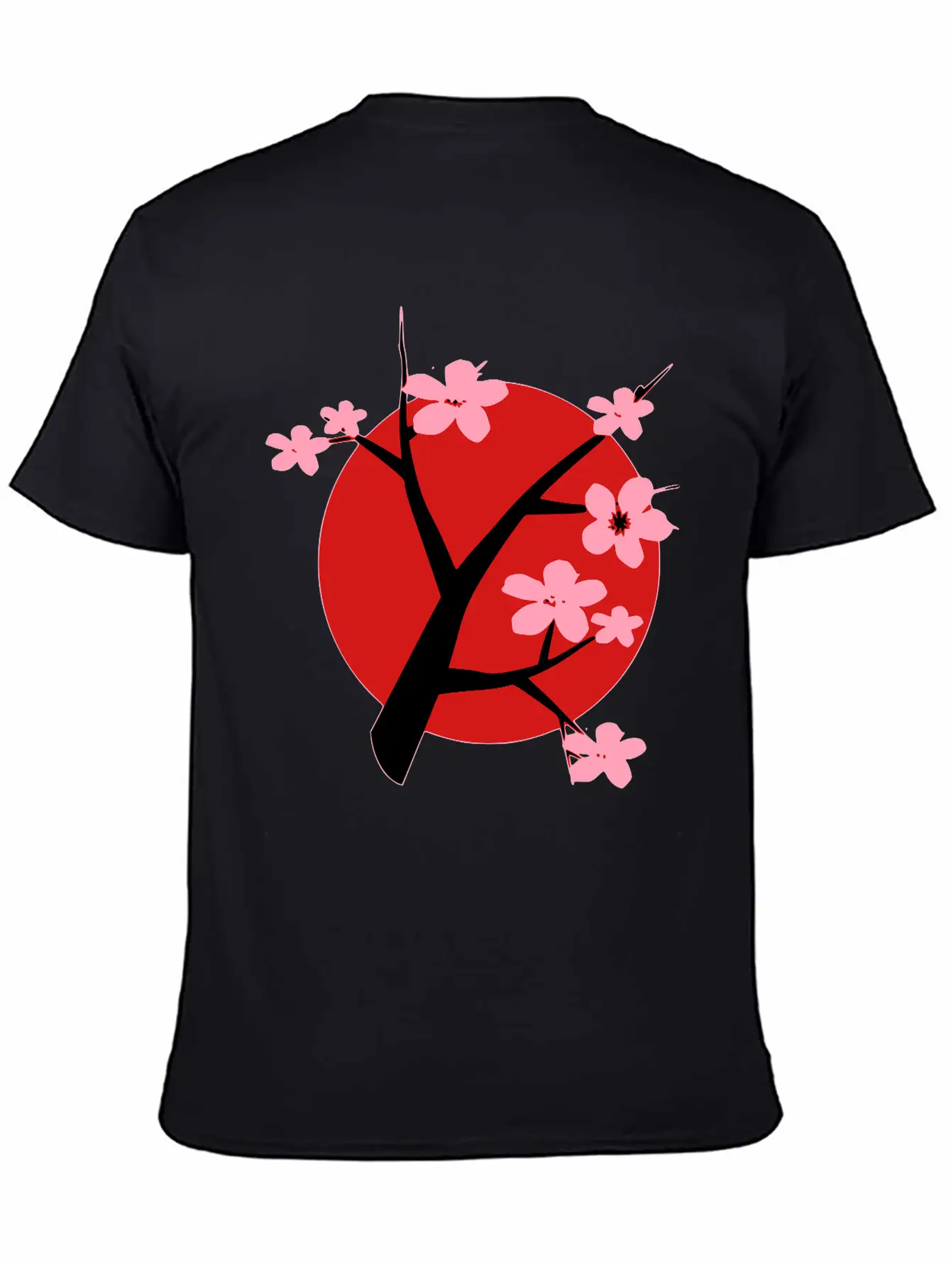 Cherry Blossom Unisex Short Sleeve Soft Cotton T-Shirt – Casual Everyday Wear