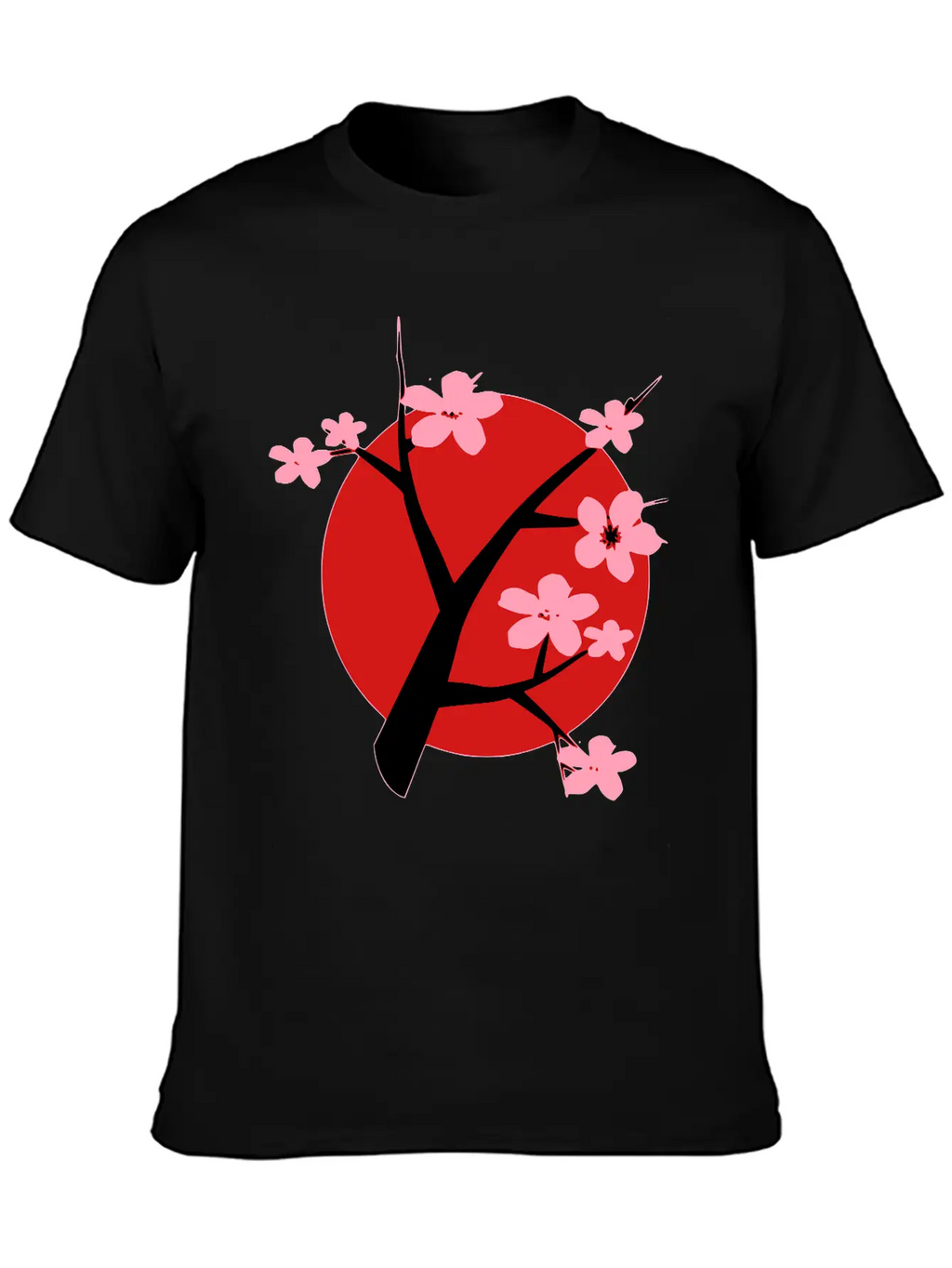Cherry Blossom Unisex Short Sleeve Soft Cotton T-Shirt – Casual Everyday Wear