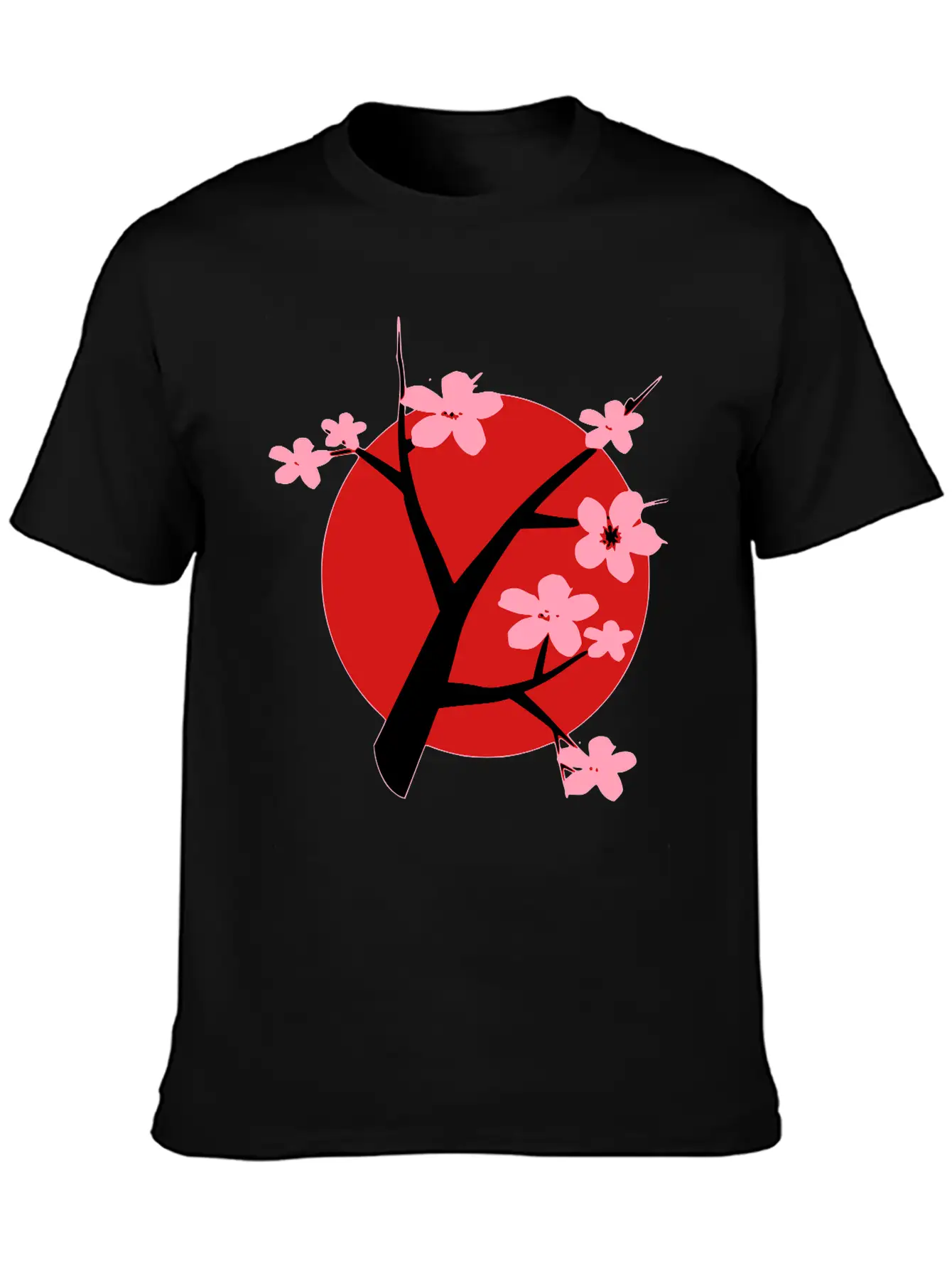 Cherry Blossom Unisex Short Sleeve Soft Cotton T-Shirt – Casual Everyday Wear
