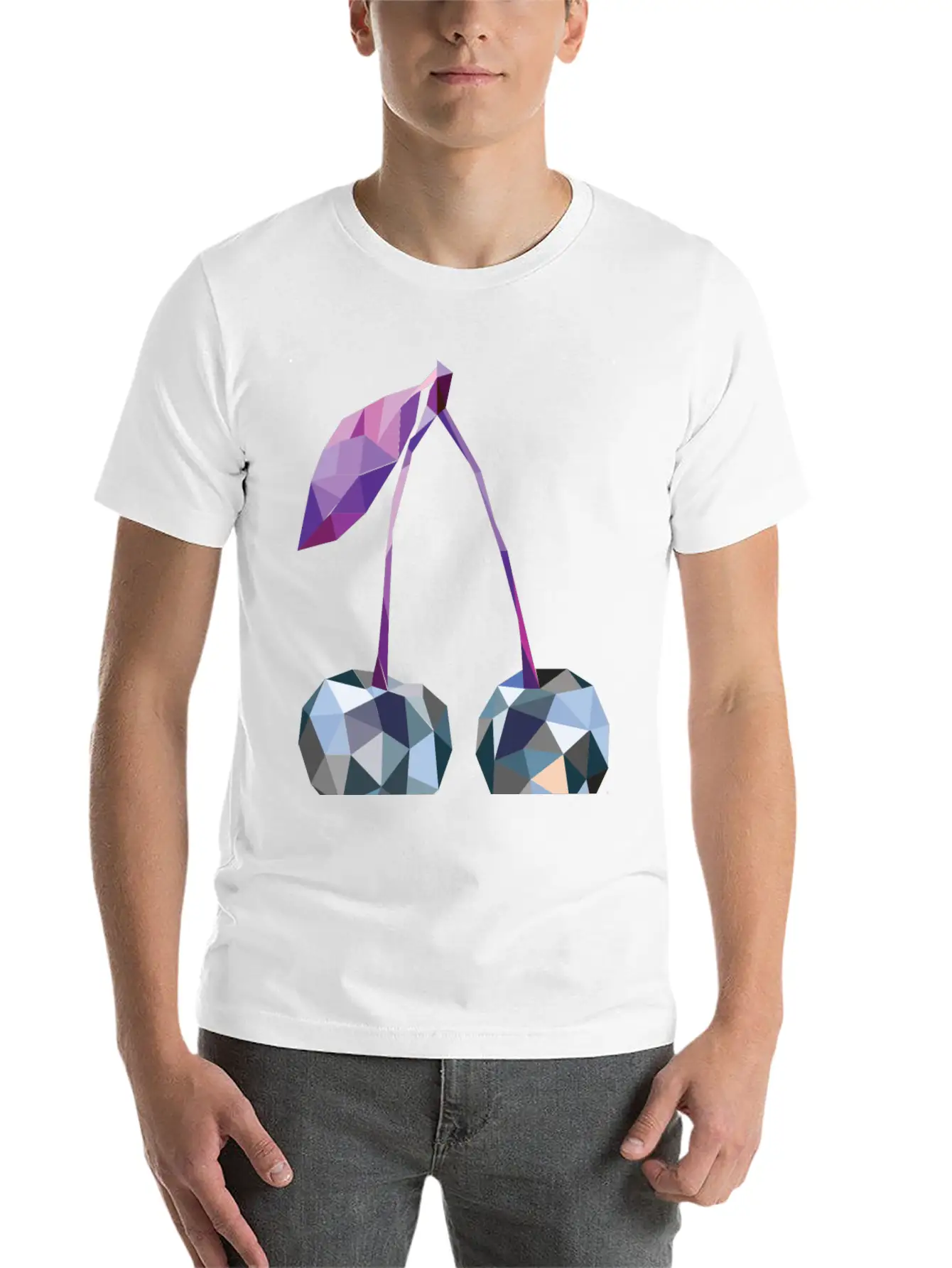 Cherry Unisex Casual T-Shirt – Clean Design For Daily Comfort