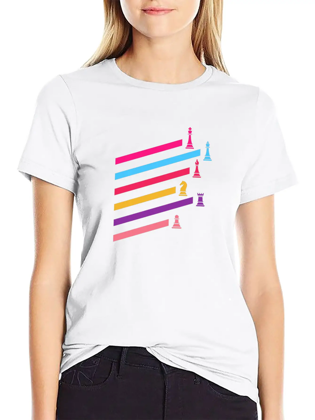 Chess Synthwave 80s Essential Cotton Tee For Daily Outfits – Unisex Style