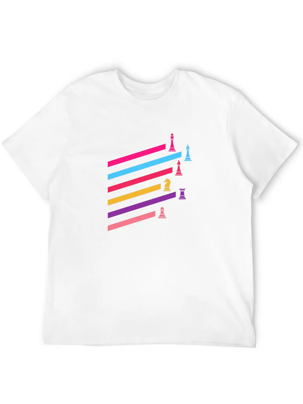 Chess Synthwave 80s Essential Cotton Tee For Daily Outfits – Unisex Style