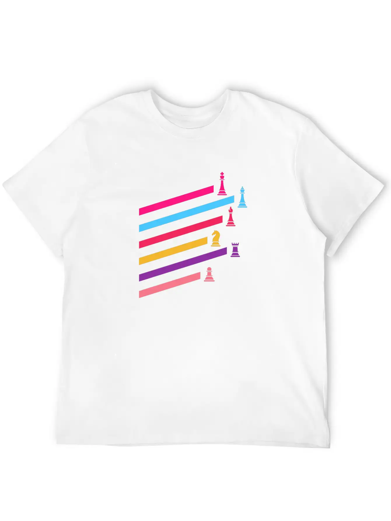 Chess Synthwave 80s Essential Cotton Tee For Daily Outfits – Unisex Style