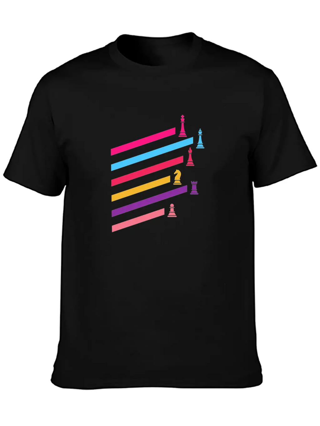 Chess Synthwave 80s Essential Cotton Tee For Daily Outfits – Unisex Style