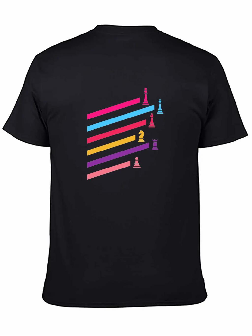 Chess Synthwave 80s Essential Cotton Tee For Daily Outfits – Unisex Style