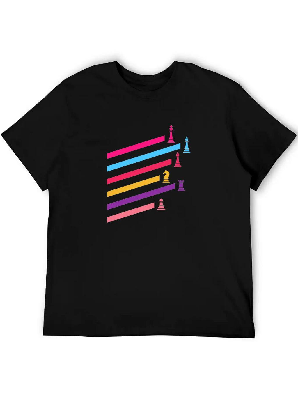 Chess Synthwave 80s Essential Cotton Tee For Daily Outfits – Unisex Style