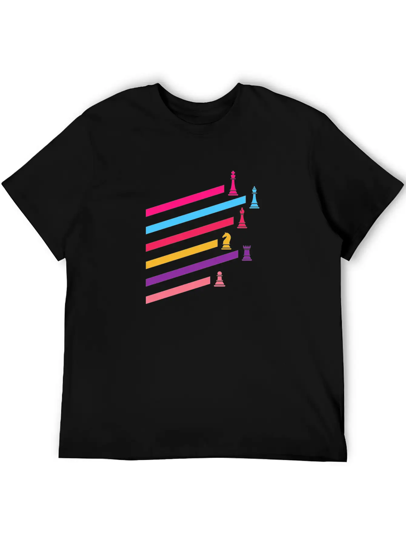 Chess Synthwave 80s Essential Cotton Tee For Daily Outfits – Unisex Style