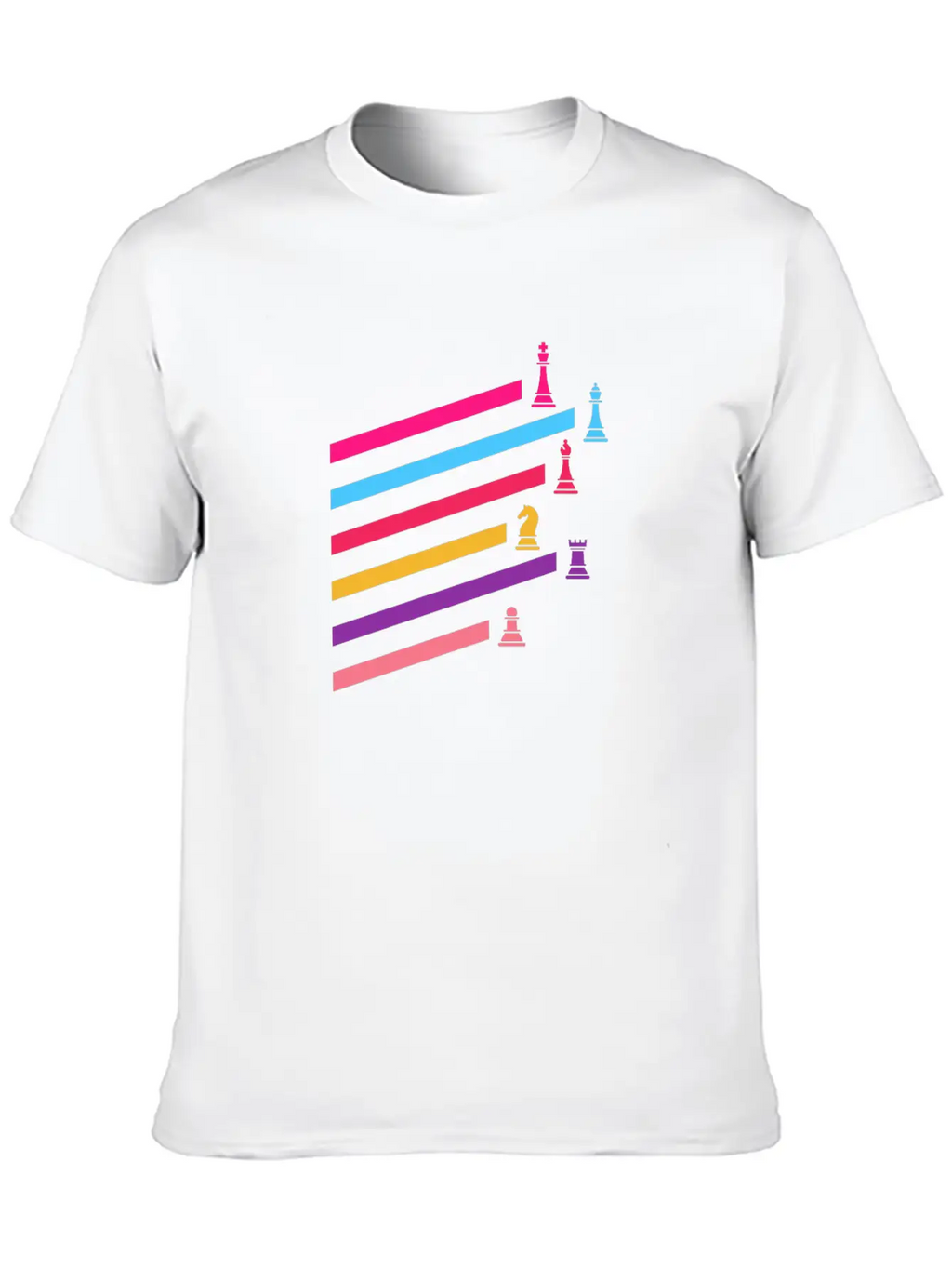 Chess Synthwave 80s Essential Cotton Tee For Daily Outfits – Unisex Style