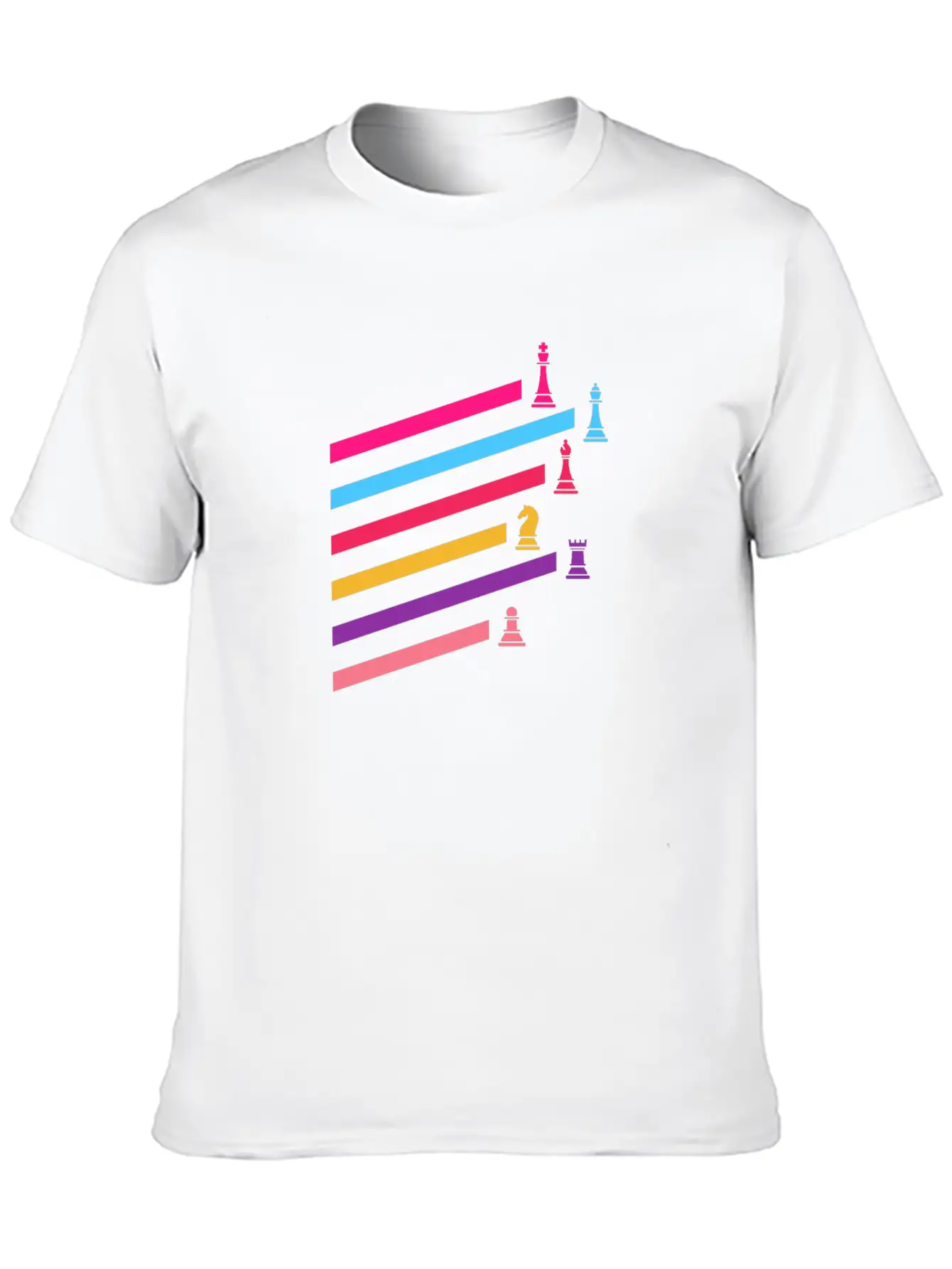 Chess Synthwave 80s Essential Cotton Tee For Daily Outfits – Unisex Style