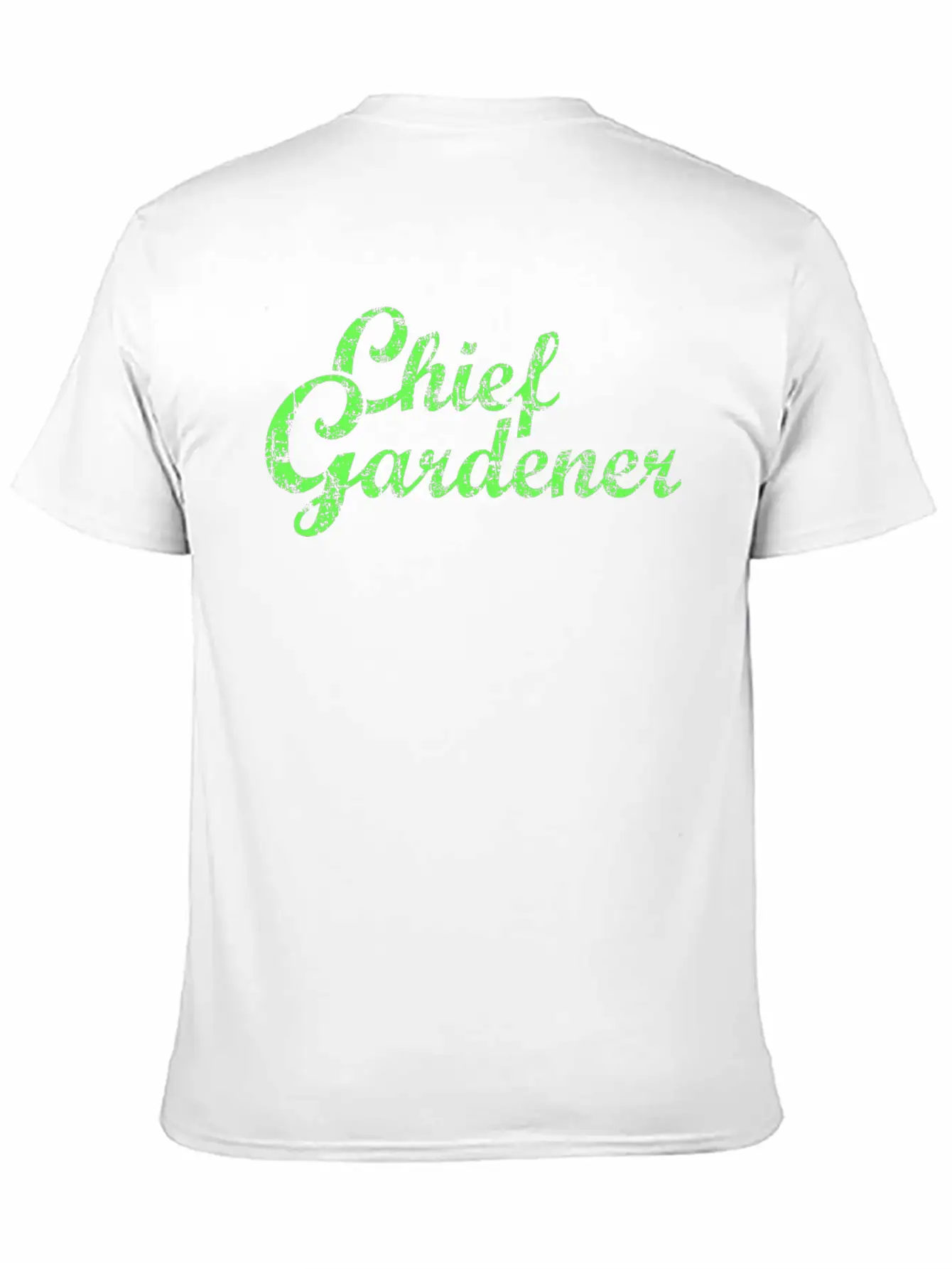 CHIEF GARDENER Garden Gardener Stylish Everyday T-Shirt – Unisex Basic Cotton Tee