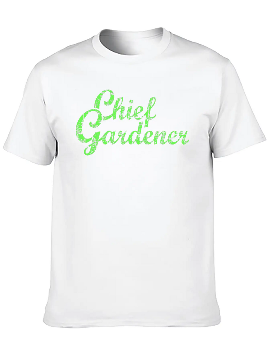CHIEF GARDENER Garden Gardener Stylish Everyday T-Shirt – Unisex Basic Cotton Tee