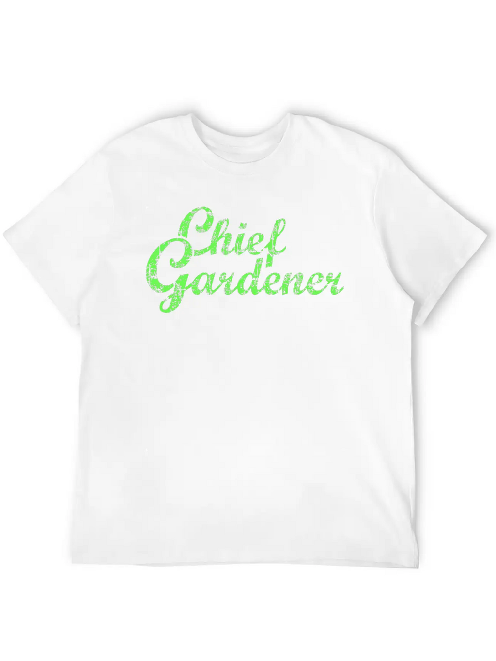 CHIEF GARDENER Garden Gardener Stylish Everyday T-Shirt – Unisex Basic Cotton Tee