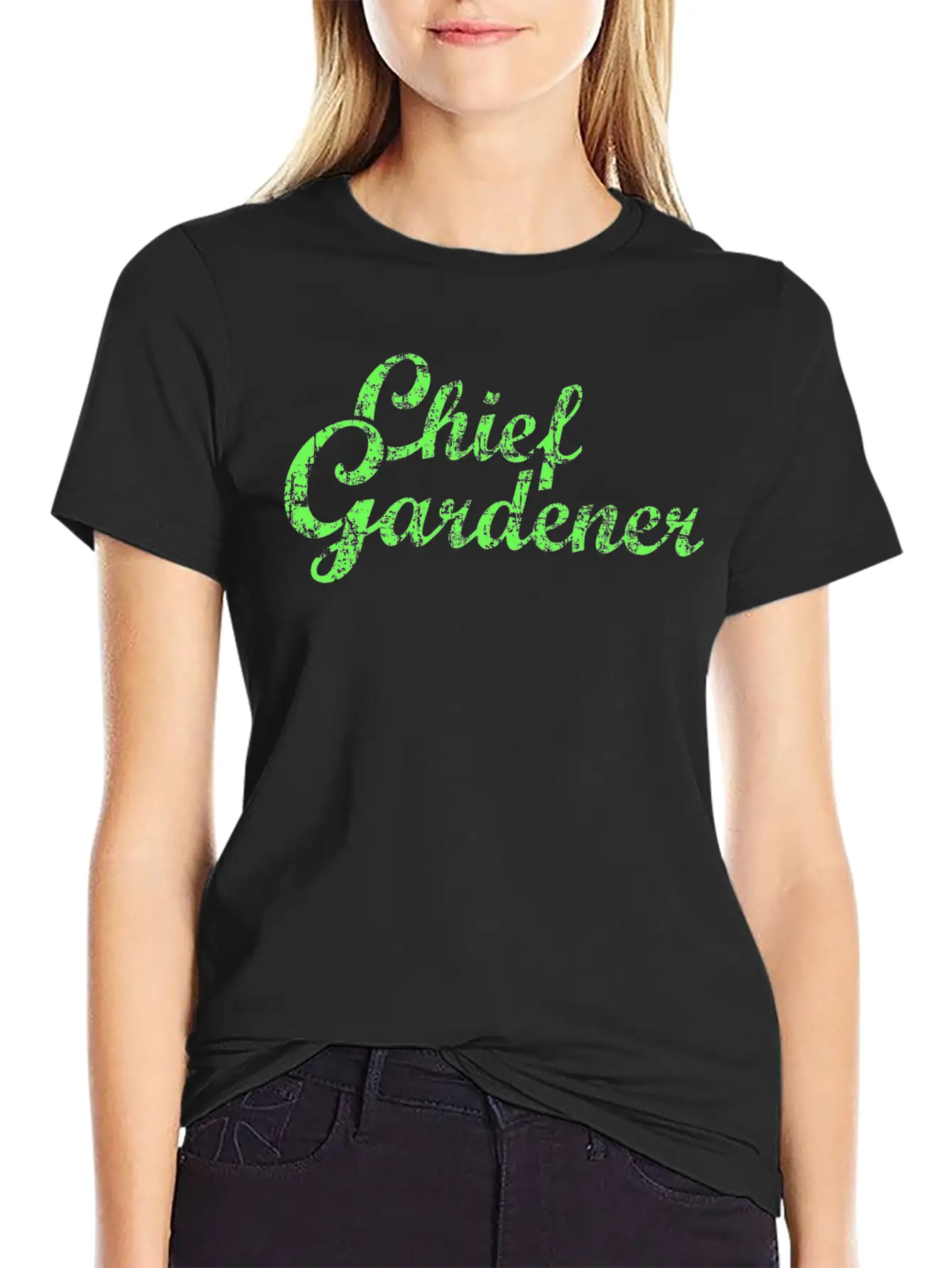 CHIEF GARDENER Garden Gardener Stylish Everyday T-Shirt – Unisex Basic Cotton Tee