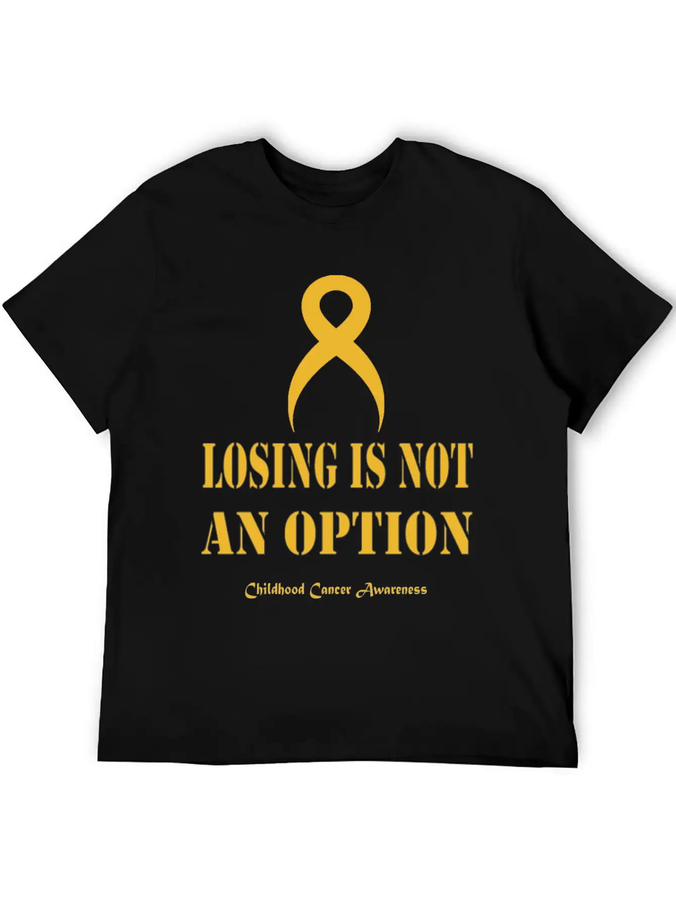 Childhood Cancer Awareness Breathable Soft Cotton T-Shirt – Timeless Casual Look