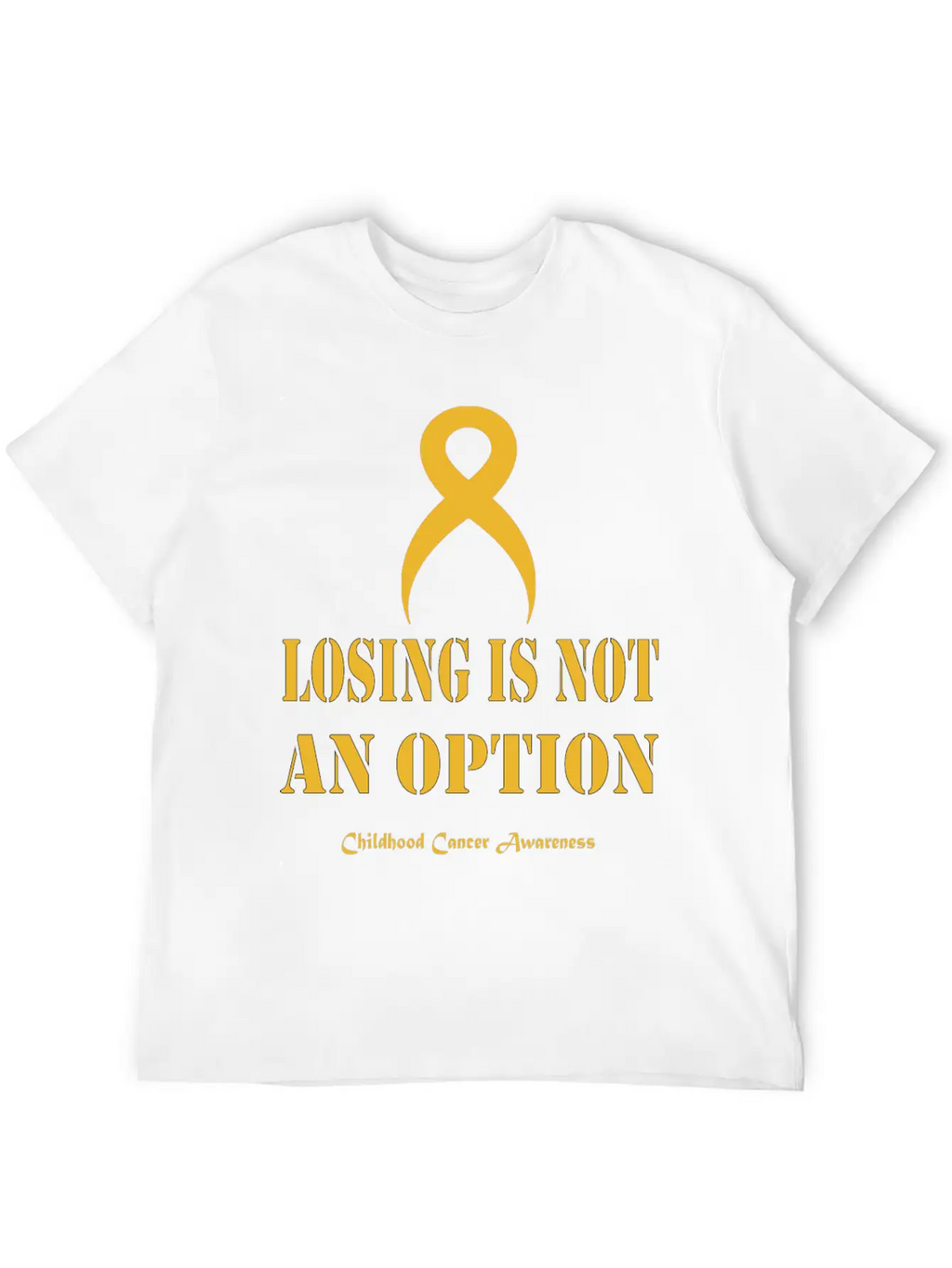 Childhood Cancer Awareness Breathable Soft Cotton T-Shirt – Timeless Casual Look