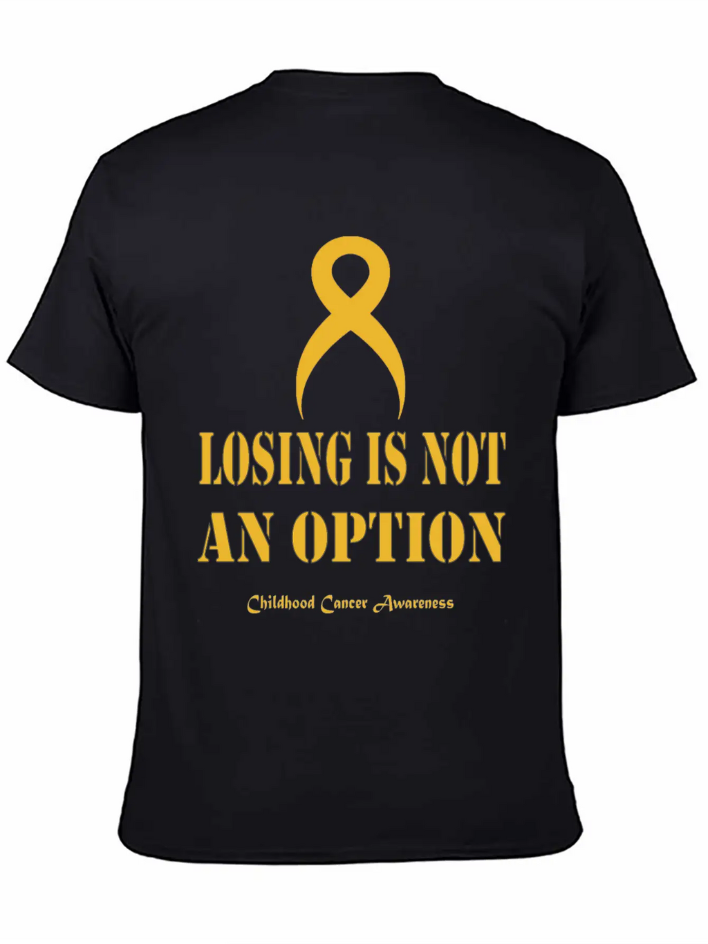 Childhood Cancer Awareness Breathable Soft Cotton T-Shirt – Timeless Casual Look