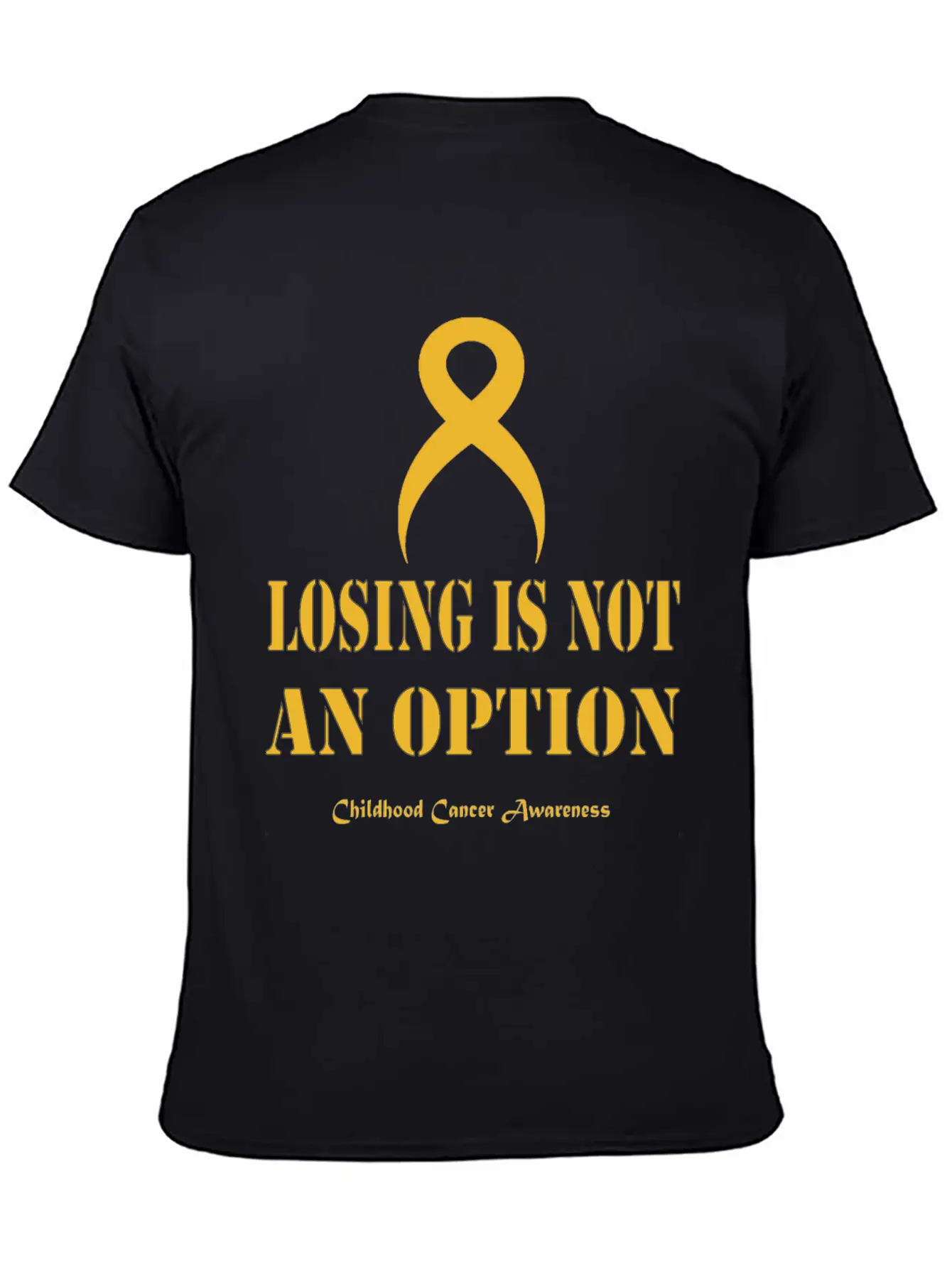 Childhood Cancer Awareness Breathable Soft Cotton T-Shirt – Timeless Casual Look