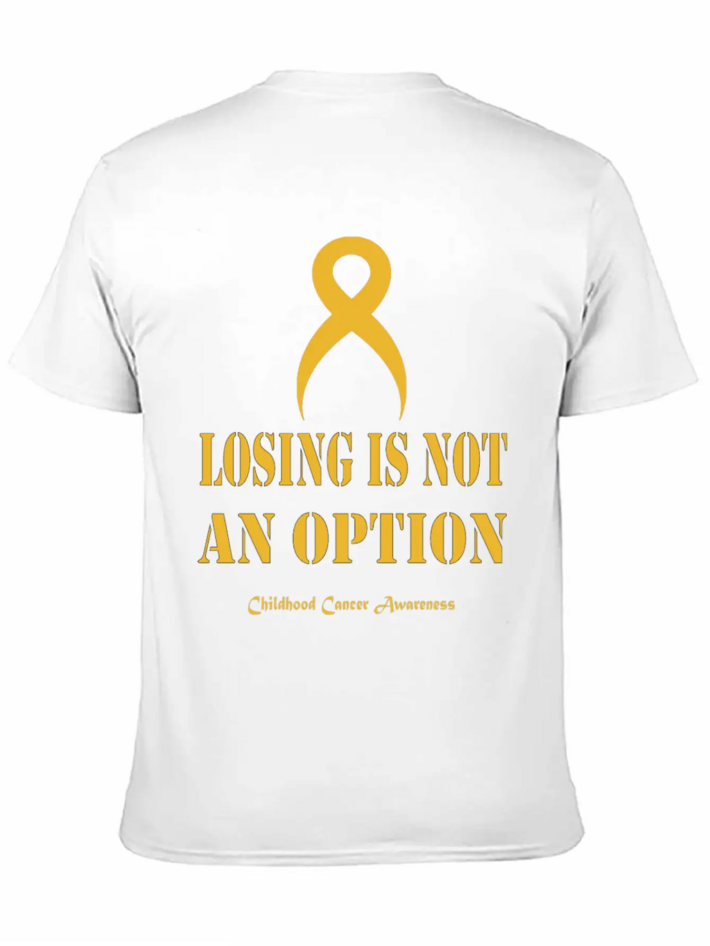 Childhood Cancer Awareness Breathable Soft Cotton T-Shirt – Timeless Casual Look
