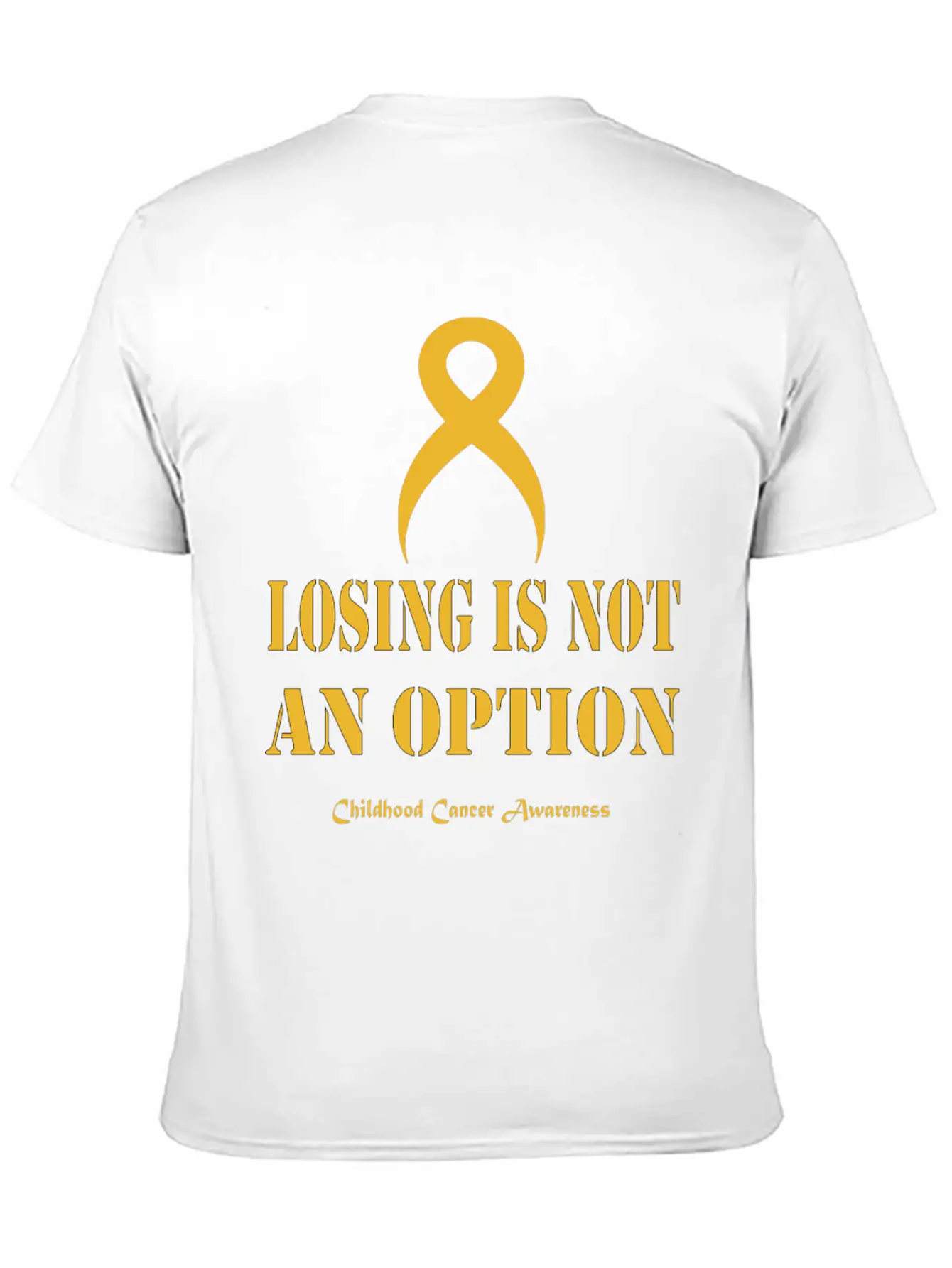 Childhood Cancer Awareness Breathable Soft Cotton T-Shirt – Timeless Casual Look