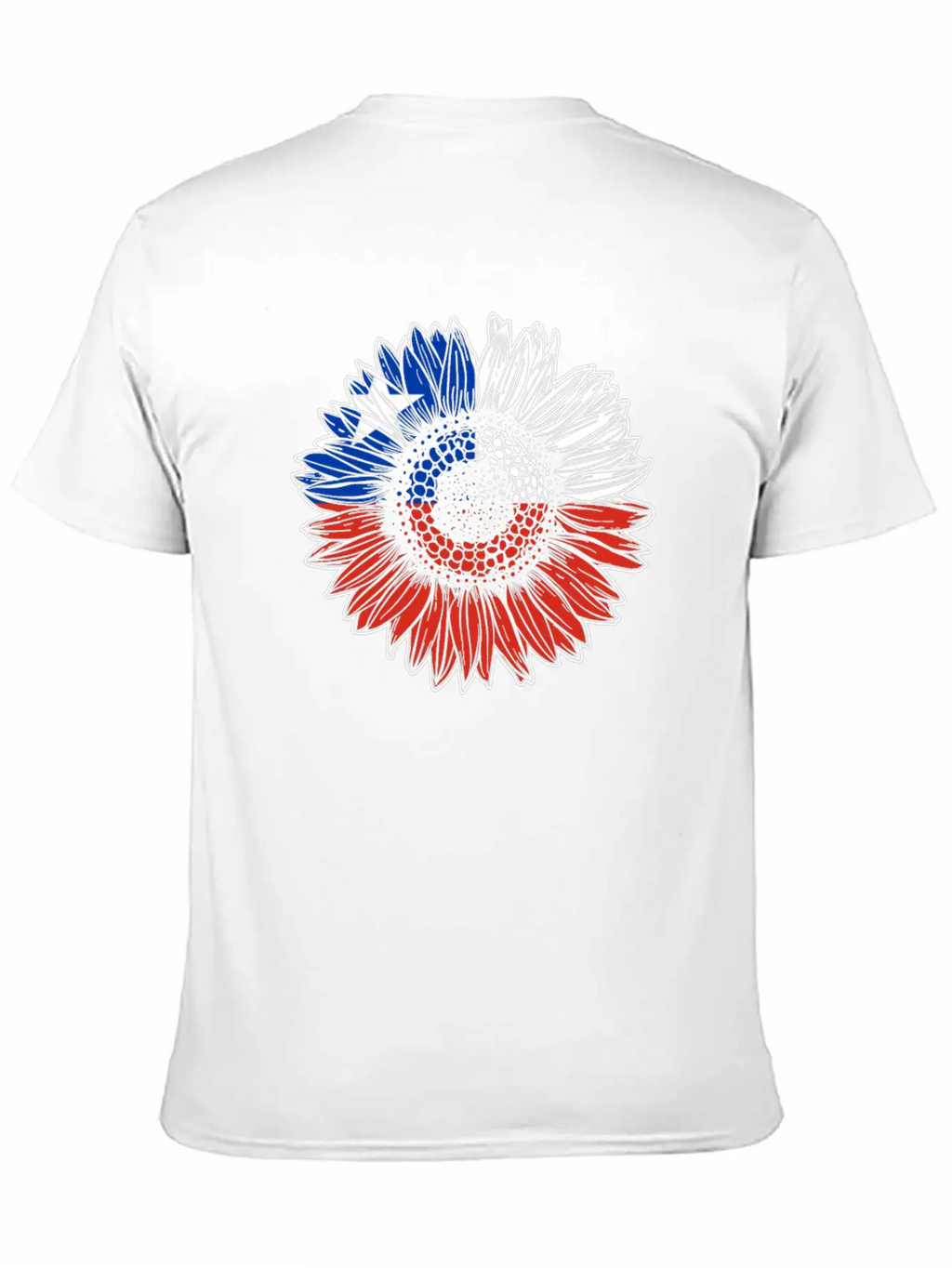 Chile Flag Sunflower Breathable Soft Cotton T-Shirt – Timeless Casual Look