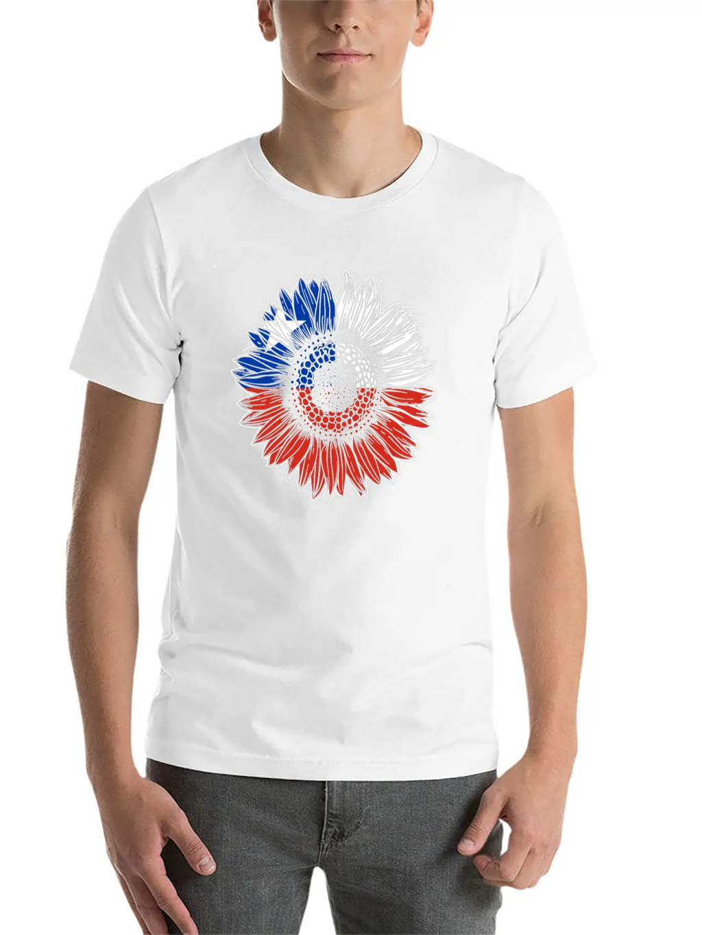 Chile Flag Sunflower Breathable Soft Cotton T-Shirt – Timeless Casual Look