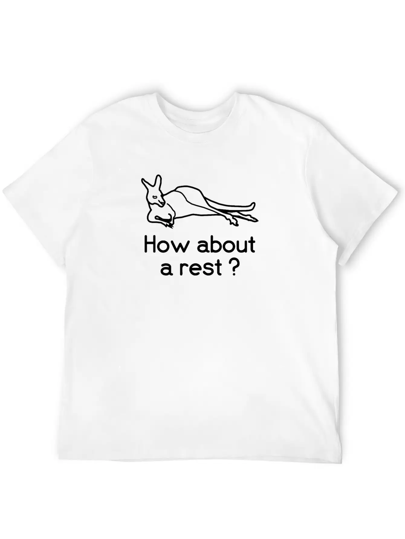 Chill Out. Kangaroo. Australia. Casual Graphic T-Shirt – Simple And Comfortable Daily Wear