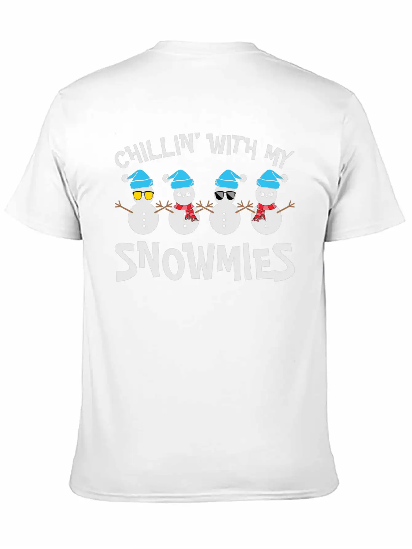 Chilling With My Snowmies Unisex Casual T-Shirt – Clean Design For Daily Comfort