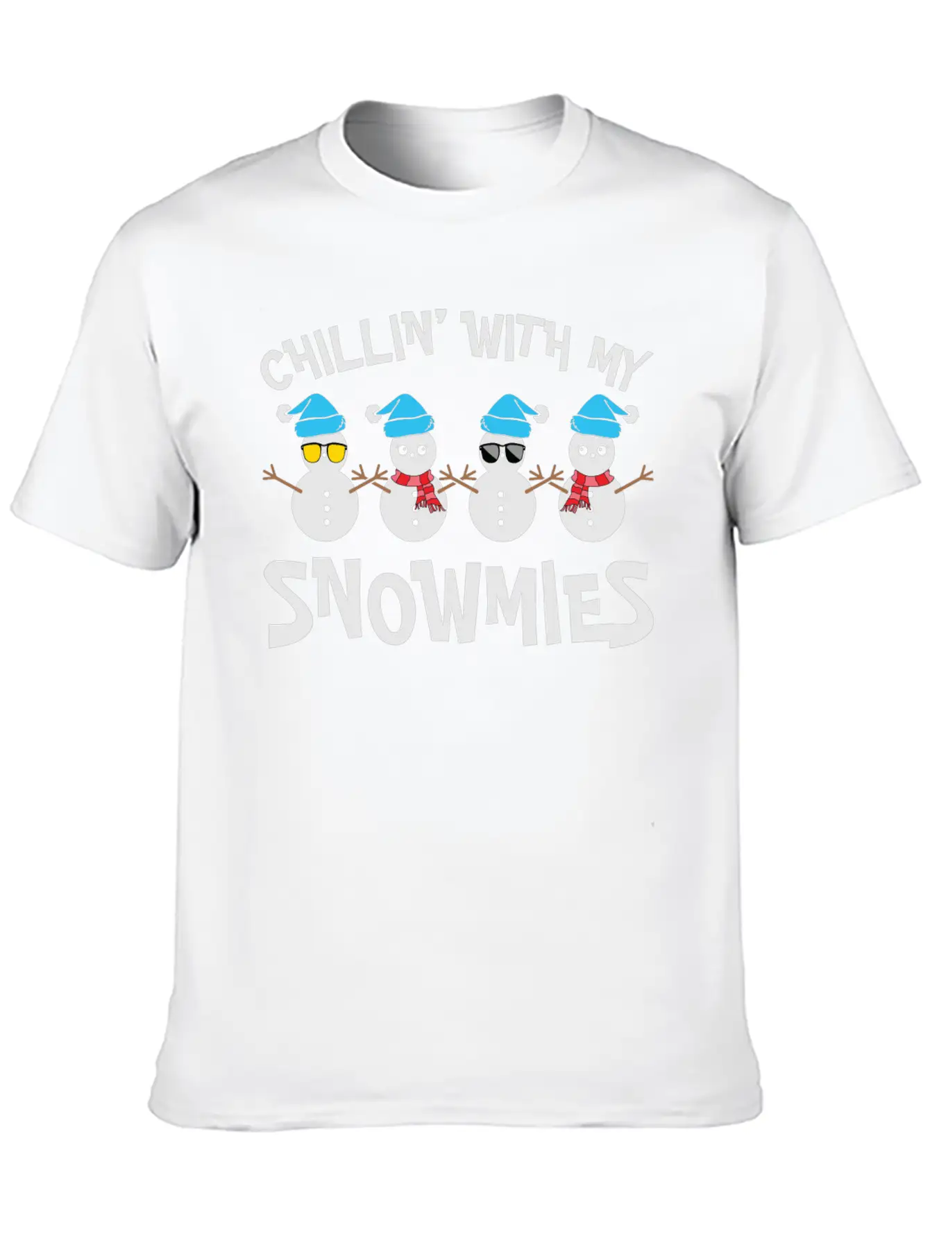 Chilling With My Snowmies Unisex Casual T-Shirt – Clean Design For Daily Comfort